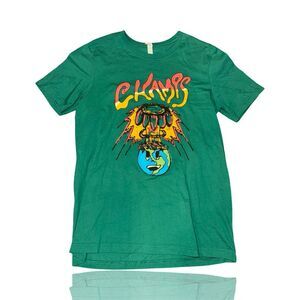 State Champs Punk Rock Graphic T-Shirt Men's L Green Short Sleeve: EMO
